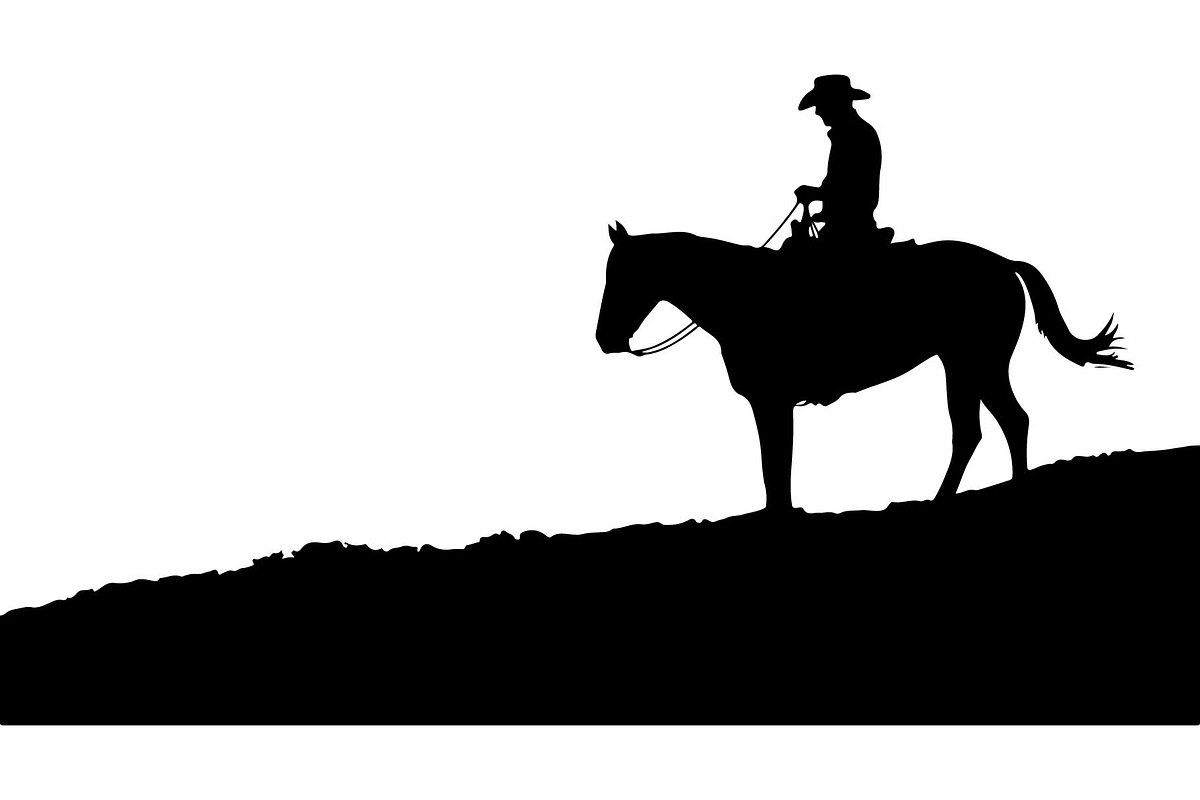 Cowboy Horse Rider SVG Bundle, a Graphic by Creativeshirt (Photo 9 of 13)