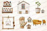 New Home Clipart Bundle, an Illustration by DreamCafeArt (Thumbnail 6 of 6)