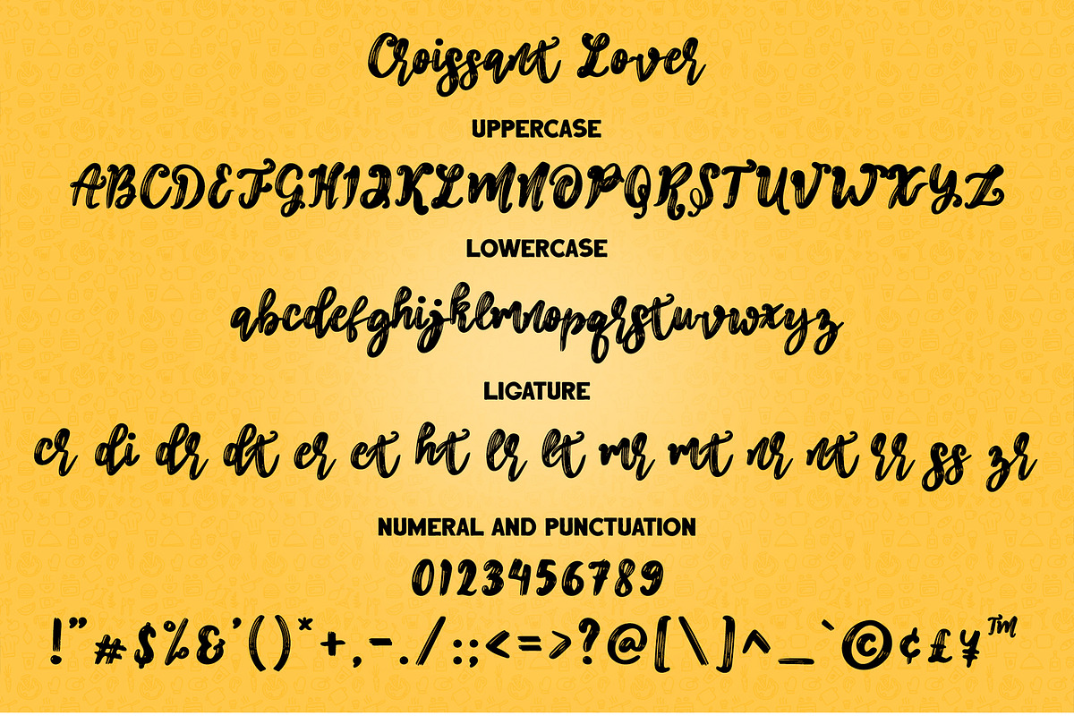 Croissant Lover - Brush Font, a Script Font by erlosDESIGN (Photo 13 of 14)