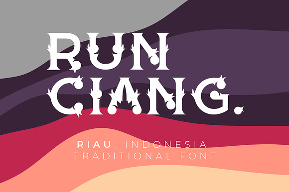 RUNCIANG - RIAU TRADITIONAL FONT preview 3
