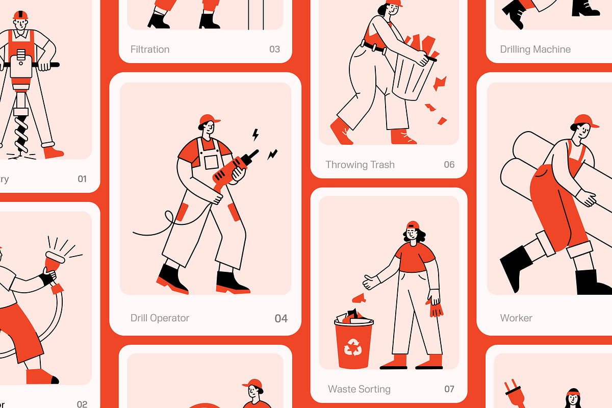Industrial Illustrations Art, a Person Illustration by Vectors Market (Photo 5 of 10)