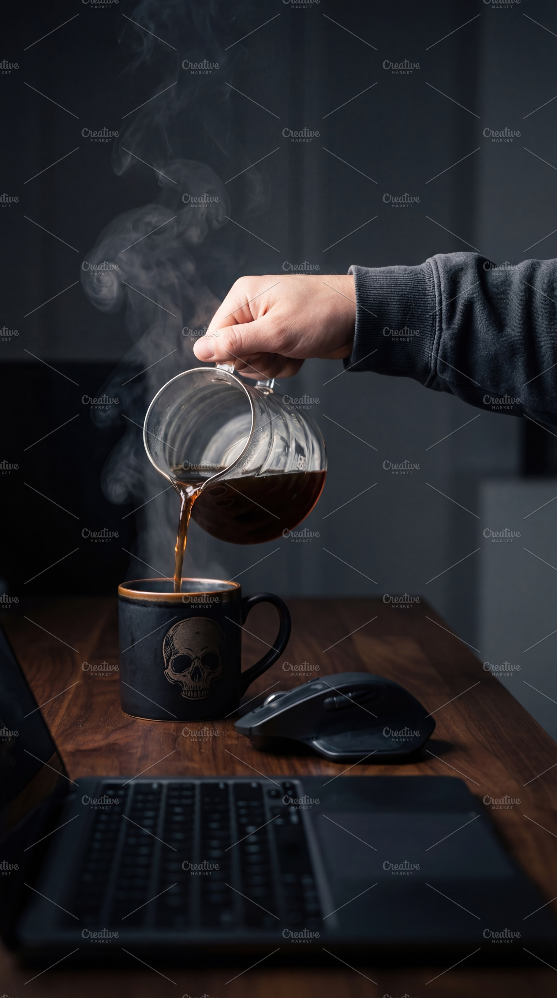 Morning Ritual With Hot Coffee, a Food & Drink Photo by Virgo Studio