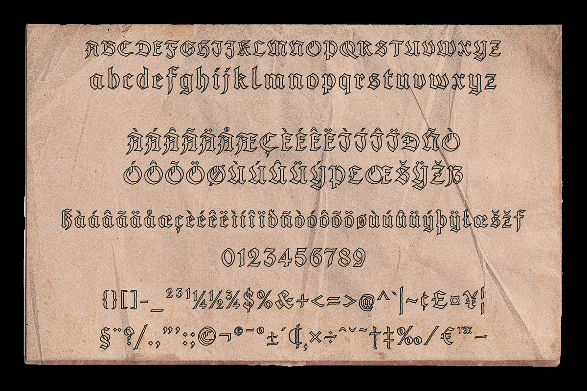 FURIA Handrawn Blackletter, a Blackletter Font by AROKA (Photo 4 of 11)