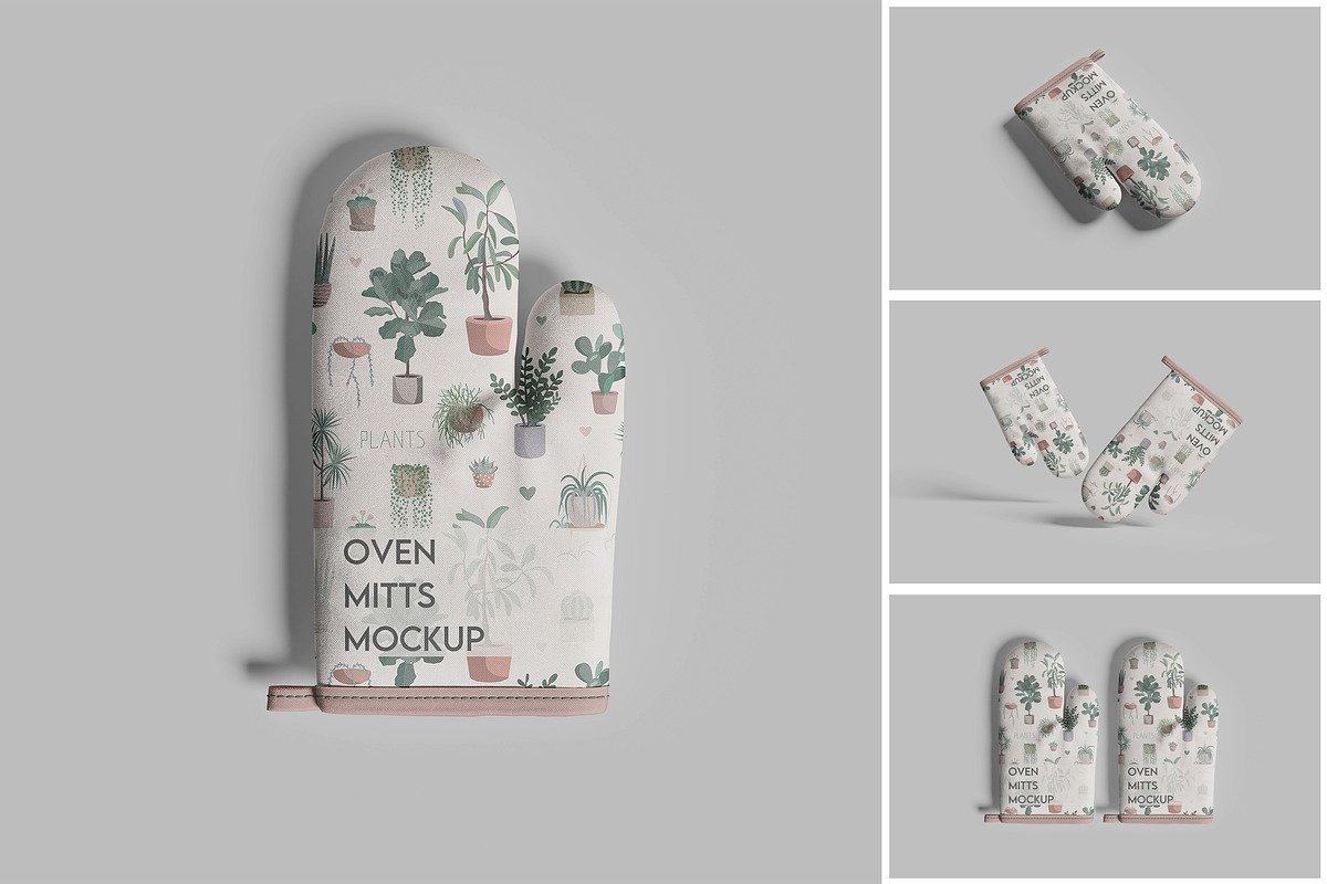 Oven Mitts Mockup, a Product Mockup by MrLetters (Photo 1 of 5)