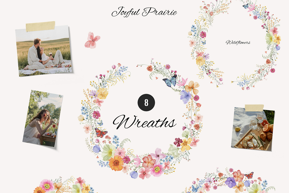 Joyful Prairie wildflowers, an Illustration by SunnyAfternoons (Photo 3 of 14)