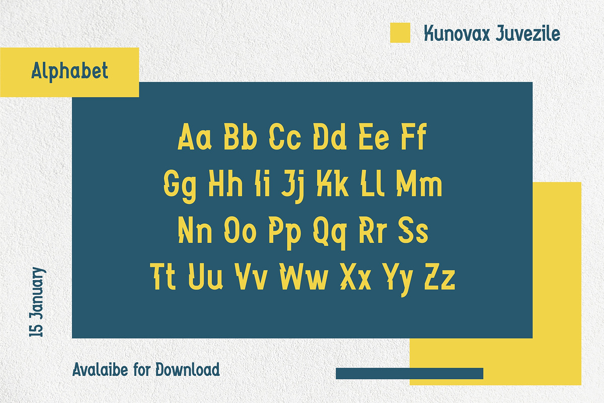 Kunovax Juvezile, a Font by Kreabie (Photo 6 of 10)