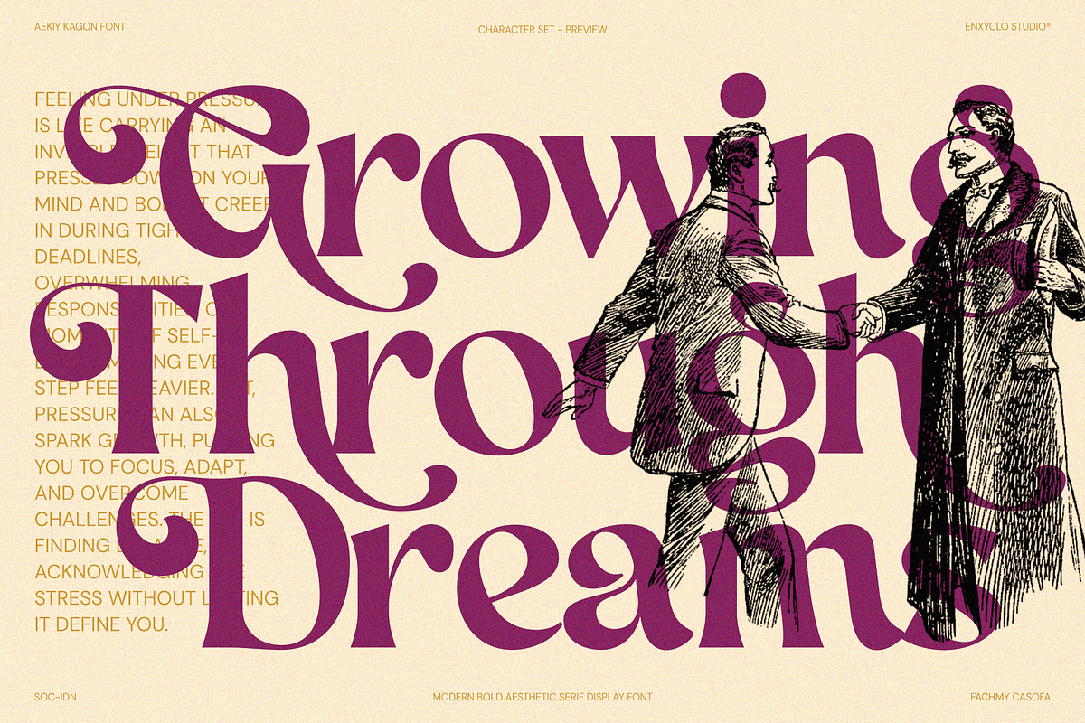 AEKIY KAGON — Elegant Bold Serif, a Serif Font by Enxyclo Studio (Photo 10 of 21)