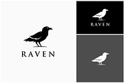 Raven Crow Bird Silhouette Logo, a Branding & Logo Template by ika trisiana (Thumbnail 2 of 2)