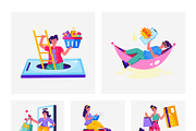 Shopping Illustration Set, a Person Illustration by Prosymbols (Thumbnail 6 of 8)