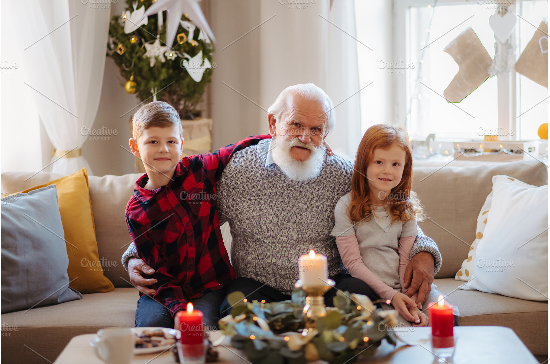 Kids spending Christmas time with, a Person Photo by HalfPoint