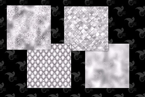 Shimmering Silver Digital Paper