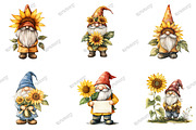 Gnome Sunflower Sublimation PNG, an Illustration by designcity5 (Thumbnail 3 of 5)