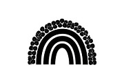 Boho Rainbow Floral Arch SVG Bundle, an Illustration by Creativeshirt (Thumbnail 29 of 31)