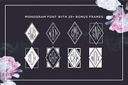 Diamond Monogram Font, a Symbol Font by Leslie Ray (Thumbnail 3 of 4)