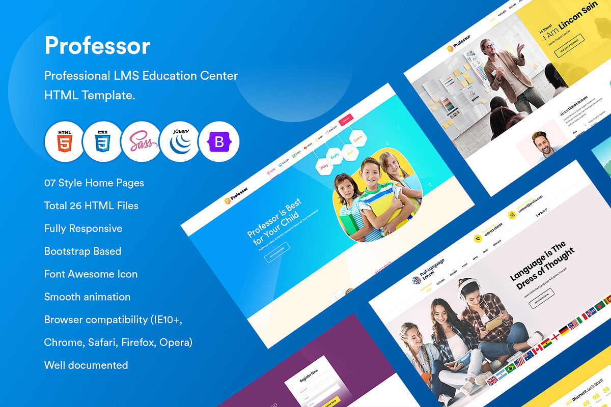LMS Education Center  HTML Template., a HTML Template by CodexCoder Themes
