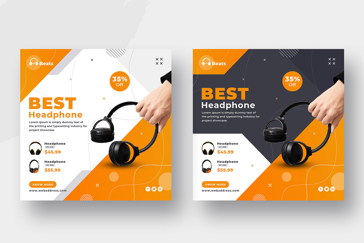 Sale Instagram Post | Facebook Cover, a Social Media Template by Uiparvin (Photo 2 of 5)