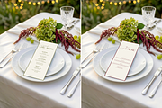 Chartreuse Wedding Menu Mockup, an Advertising Mockup by Serenefeeling (Thumbnail 2 of 8)