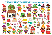 Funny dwarfs clipart and designs, an Object Graphic by Lexi Claus (Thumbnail 2 of 9)
