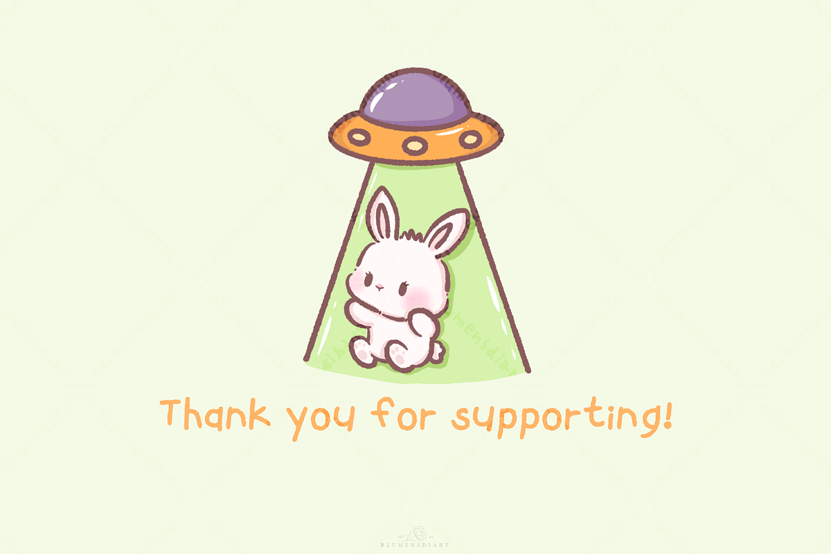 Kawaii Bunny Alien Clipart, an Animal Illustration by Blumensdiary (Photo 7 of 7)