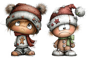 Whimsical Gingerbread Man Clipart, an Illustration by Designworld (Thumbnail 3 of 5)