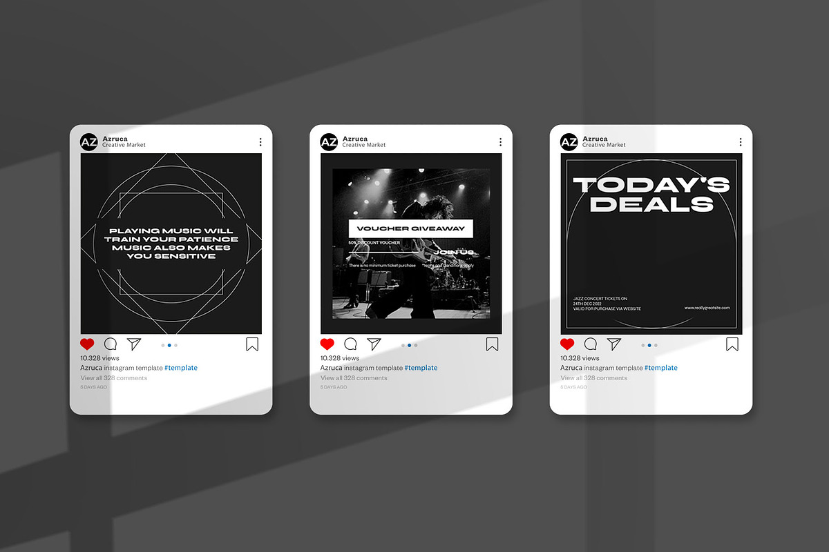 Hertz Music Instagram Template | PSD, a Social Media Template by Azruca (Photo 7 of 8)