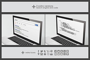 Laptop Folded Business Card Template, a Business Card Template by Graphicdome (Thumbnail 4 of 4)