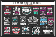 Nurse 20 quotes t shirt bundle, a Graphic by Uniquesvg99 (Thumbnail 1 of 8)
