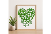 Blessed by Luck Wall Art Shamrock, a Background Graphic by LaseredNinja (Thumbnail 3 of 7)