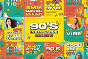 90’s Instagram Cards, a Social Media Template by Andrew Skoch Design (Thumbnail 1 of 4)