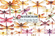 Autumn Dragonfly Clipart, an Illustration by Rose Art (Thumbnail 1 of 7)