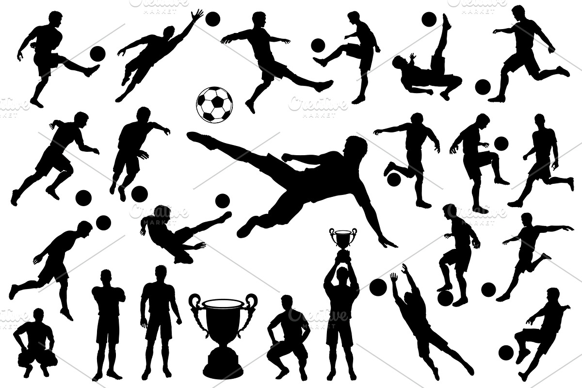 Soccer posters and silhouette player, a Decorative Illustration by TAlex (Photo 2 of 6)