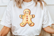 Christmas Gingerbread Man Cookie, an Illustration by CraftArtStudio (Thumbnail 4 of 6)