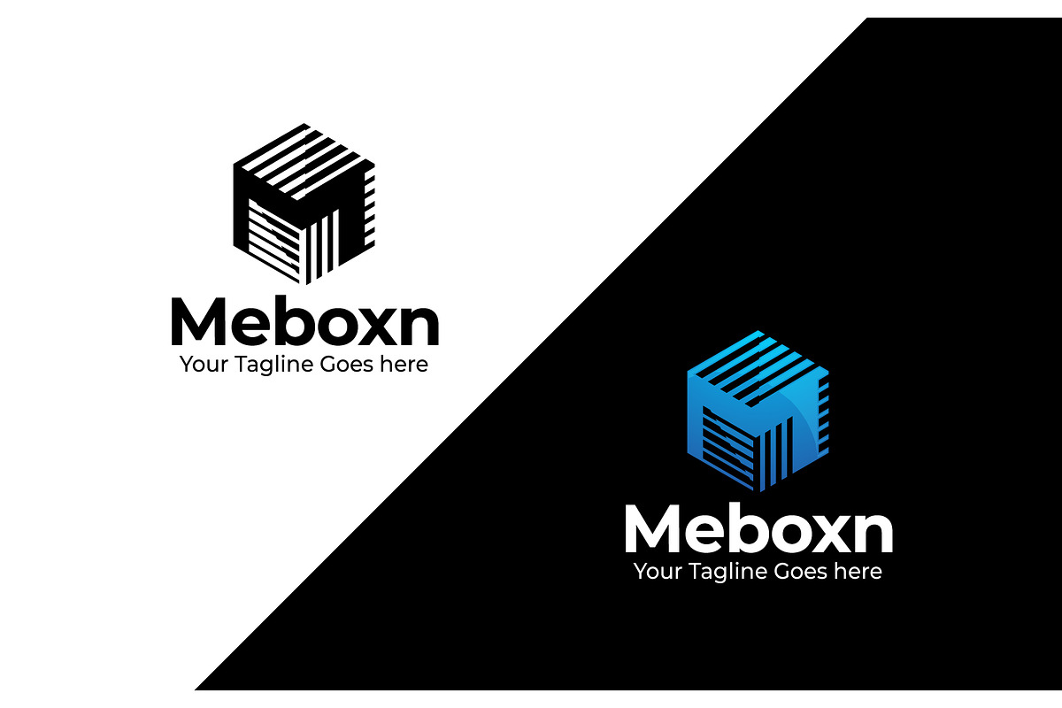 Meboxn Logo Template, a Branding & Logo Template by The Branding Fusion (Photo 2 of 2)