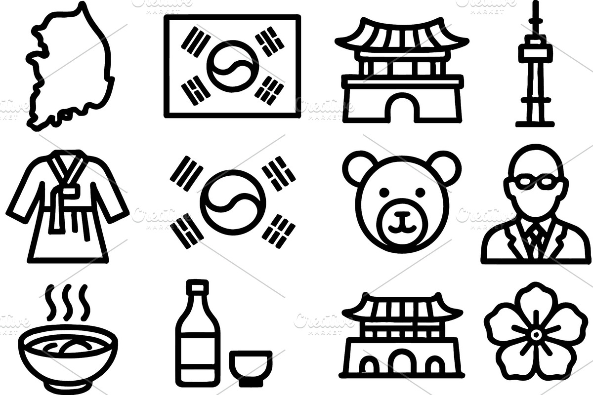 Korean culture vector illustration, an Object Illustration by ZinetroN