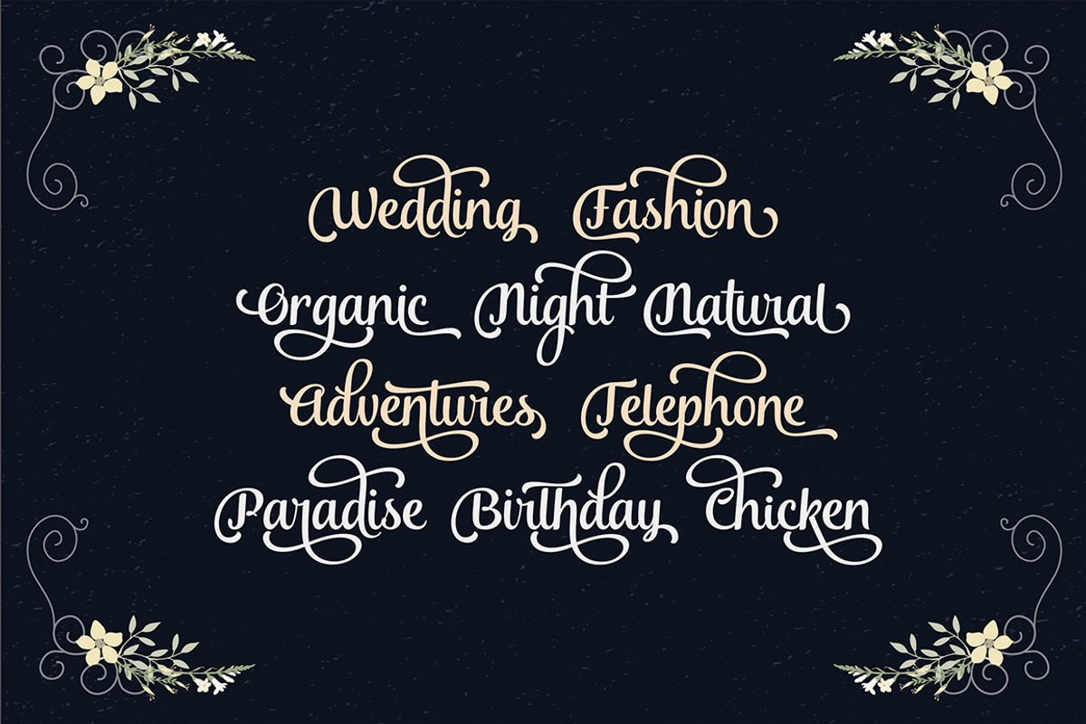 Andalusia Script, a Script Font by Seniors (Photo 3 of 5)