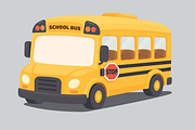 Yellow School Bus Cartoon, a Transportation Illustration by Artpon Illustration (Thumbnail 3 of 3)