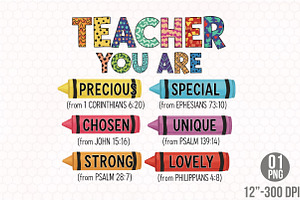 Teacher You Are Faith Crayon Clipart, an Illustration by Designking