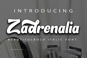 Zadrenalia - Handwritten Font