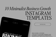 10 MinimalistBusiness Template-Canva, a Social Media Template by VantaStudio (Thumbnail 1 of 2)