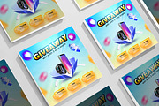 Give away contest banner social post, a Social Media Template by mdmijanur0187 (Thumbnail 2 of 2)