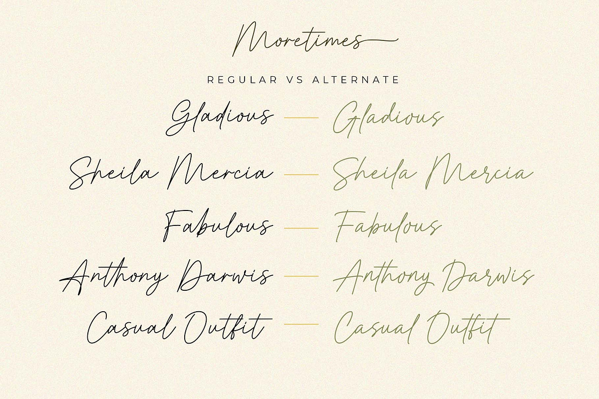 Moretimes Script, a Script Font by MJB Letters (Photo 4 of 13)