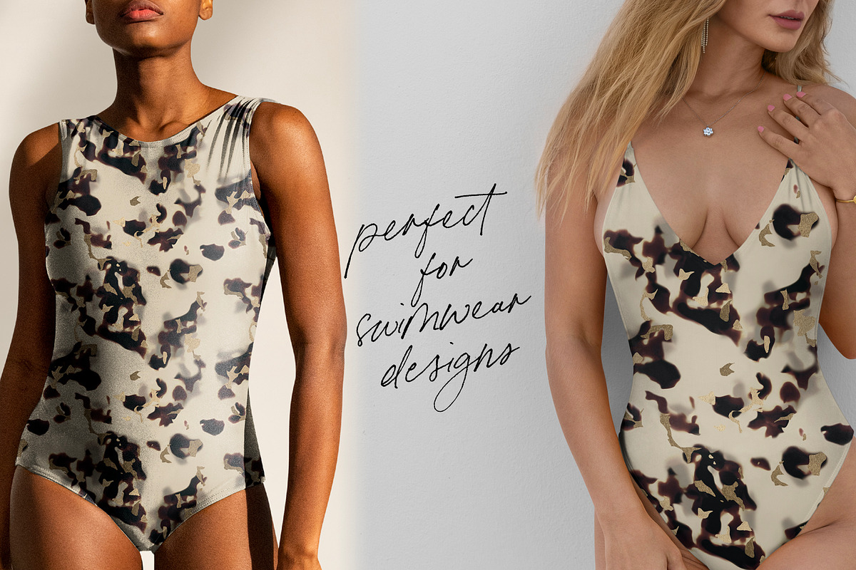 Ivory Tortoiseshell Gold Pattern, a Pattern Graphic by Leysa Flores (Photo 5 of 9)