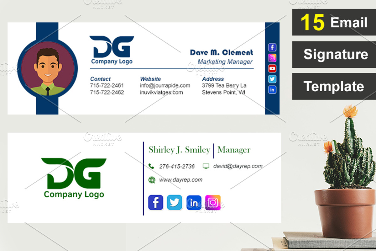 15 Creative Email Signature Template, an Email Template by Mohammad Sarfaraz (Photo 6 of 7)