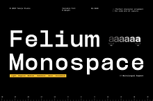 TBJ Felium Monospace Clean Modern