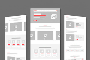 Banking and Finance Wireframe Layout, a Wireframe Template by MightyDesign