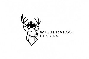 Wilderness Deer Logo, a Branding & Logo Template by Logocreative