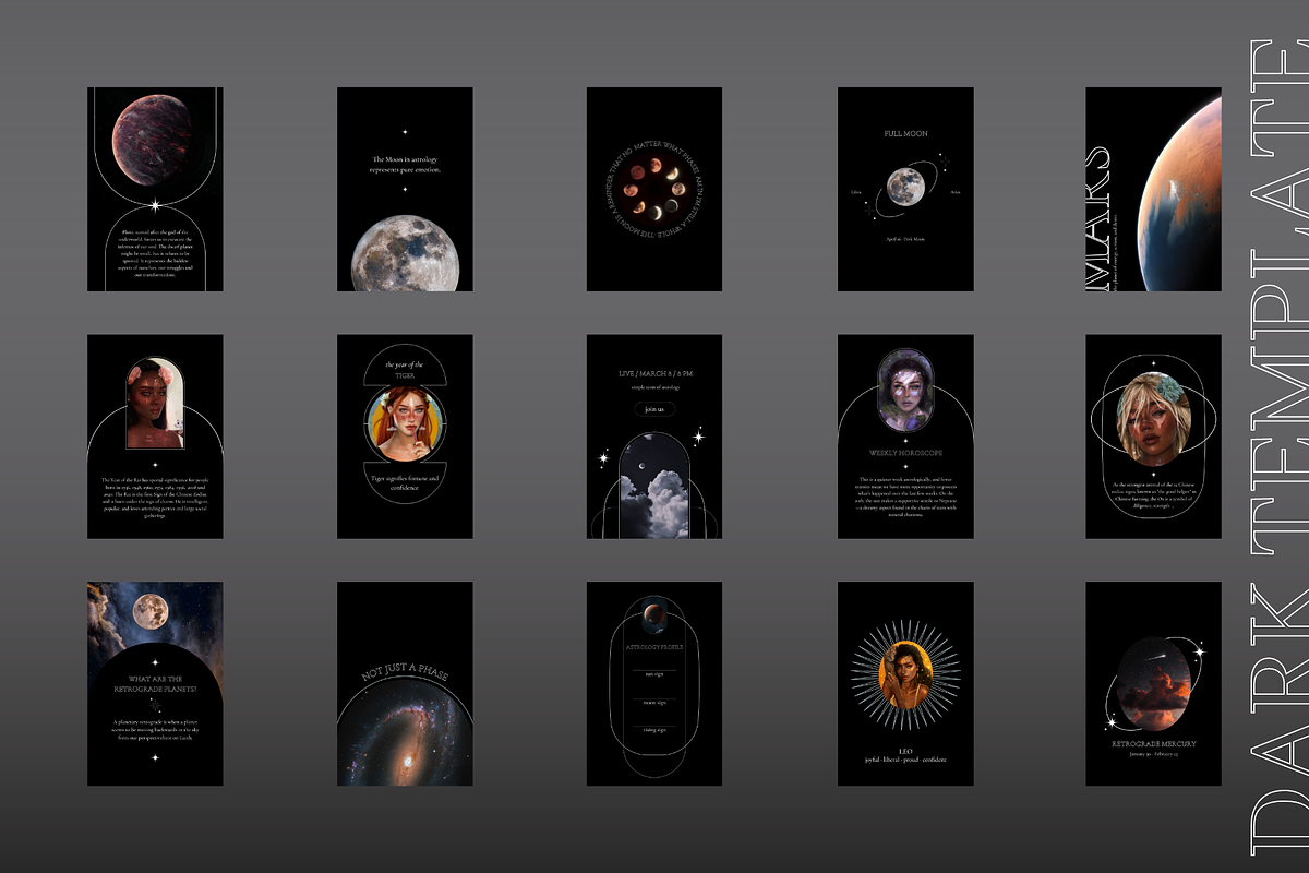 Moon Child Social Media Template, a Social Media Template by The Magic Glow Co. (Photo 4 of 4)