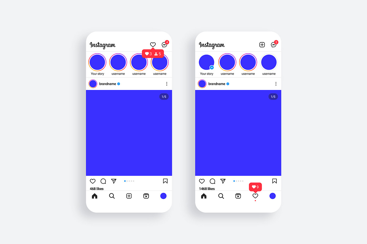 Instagram Template Mockup PSD, a Social Media Template by Dilshod Sobirov (Photo 2 of 9)