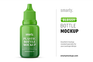 Glossy Dropper Bottle Mockup