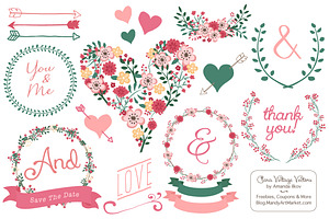 Rose Garden Floral Heart, an Illustration by Amanda Ilkov